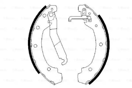 Колодки гальмівні (задні) VW LT/T3 76-96 (барабанні) (270x66) Bosch 0 986 487 389