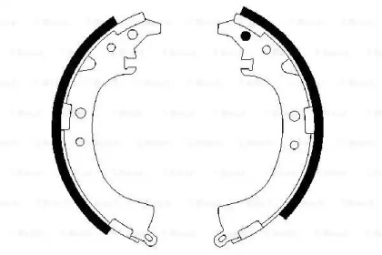 Комлект тормозных накладок Bosch 0986487424