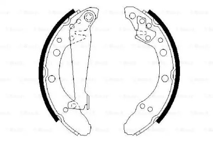 Тормозные колодки барабані Bosch 0986487536