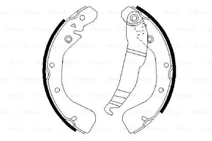 Тормозные колодки барабані Bosch 0986487554