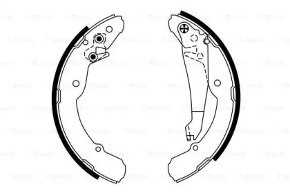 Гальмівні колодки барабані Bosch 0986487555