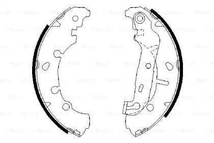 Тормозные колодки барабані Bosch 0986487599