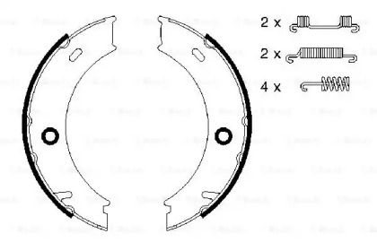 Гальмівні колодки барабані Bosch 0986487611