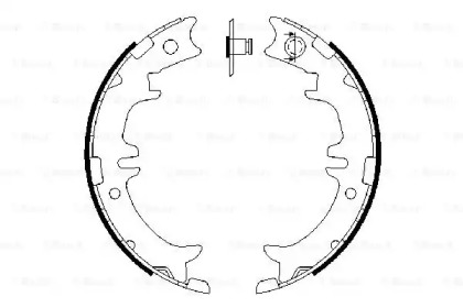 Тормозные колодки барабані Bosch 0986487615