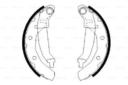 Тормозные колодки барабані Bosch 0986487628