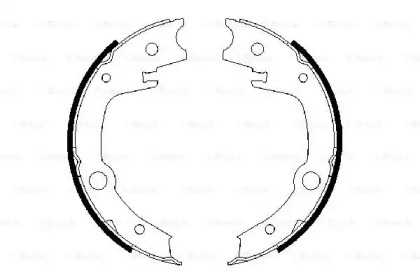 Тормозные колодки барабані Bosch 0986487679