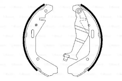 Колодки гальмівні (задні) Opel Agila/Suzuki Justy 00- (барабанні) (200x29) Bosch 0 986 487 707