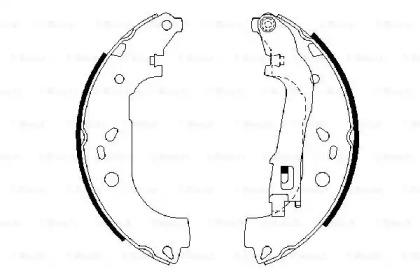 Гальмівні колодки барабані Bosch 0986487717