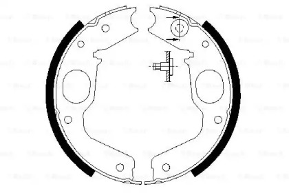 Гальмівні колодки барабані Bosch 0986487719