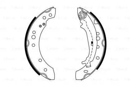 Тормозные колодки барабані Bosch 0986487746