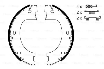 Тормозные колодки барабанні Bosch 0986487751