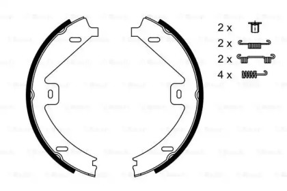Гальмівні колодки барабані Bosch 0986487752