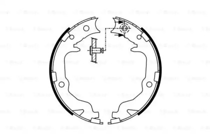 Тормозные колодки барабані Bosch 0986487766