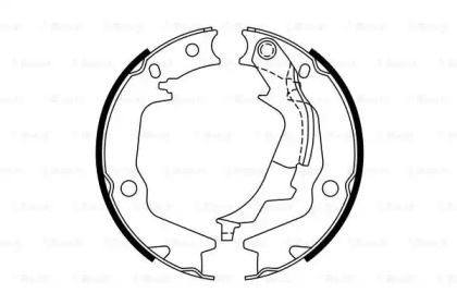 Комлект тормозных накладок Bosch 0986487769
