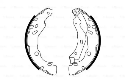 Тормозные колодки барабані Bosch 0986487771