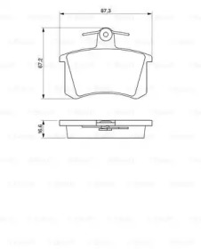 Комплект гальмівних колодок - дискові Bosch 0986494059