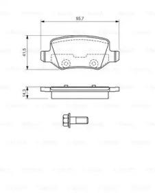 Комплект гальмівних колодок - дискові Bosch 0986494023