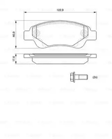 Комплект гальмівних колодок - дискові Bosch 0986494065