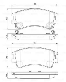 Комплект гальмівних колодок - дискові Bosch 0986494079