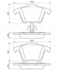 Комплект гальмівних колодок - дискові Bosch 0986494102