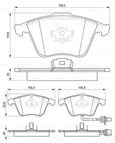 ТОРМОЗНЫЕ КОЛОДКИ Bosch 0986494103
