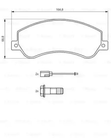 Комплект гальмівних колодок - дискові Bosch 0986494170