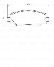 Комплект гальмівних колодок - дискові Bosch 0986494174
