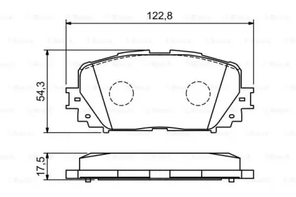 Комплект гальмівних колодок з 4 шт. дисків Bosch 0986494196