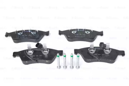 Колодки гальмівні (передні) VW Phaeton/ Audi A6/A8 04-16 (Ate-Teves) (з датчиком) Bosch 0 986 494 200 — фото 3