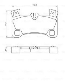 Колодки гальмівні (задні) Audi Q7/ Porsche Cayenne/ VW Touareg 04-15 (Brembo) Bosch 0 986 494 205