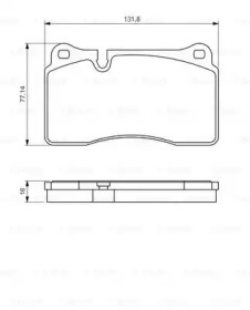 Колодки тормозные (передние) VW Touareg 2.5-4.2 TDI/FSI 02- (Brembo) Bosch 0 986 494 207