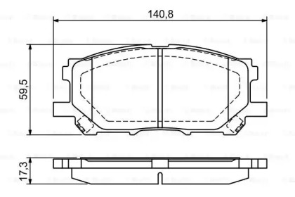 Комплект гальмівних колодок - дискові Bosch 0986494218