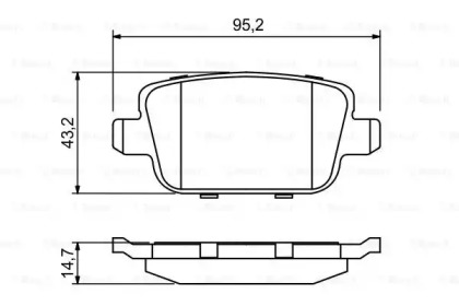 Комплект гальмівних колодок - дискові Bosch 0986494247