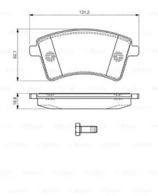 Комплект гальмівних колодок - дискові Bosch 0986494332
