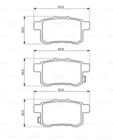 Комплект гальмівних колодок - дискові Bosch 0986494338