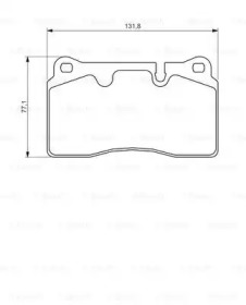 Комплект тормозных колодок Bosch 0986494351