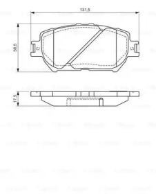 Колодки гальмівні (передні) Toyota Camry 90-02/Corolla 87-02/Rav4 94-00 Bosch 0 986 494 363
