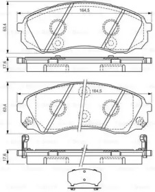 Комплект тормозных колодок Bosch 0986494377