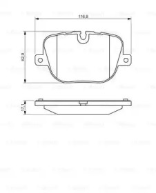 Комплект тормозных колодок Bosch 0986494409