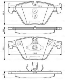 Тормозные колодки Bosch 0986494549
