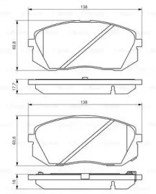 Комплект гальмівних колодок - дискові Bosch 0986494559