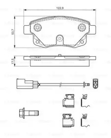 ДИСКОВІ КОЛОДКИ Bosch 0986494614