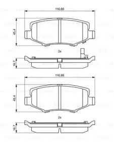 Гальмівні колодки Bosch 0986494706