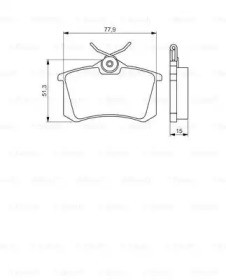 Комплект гальмівних колодок - дискові Bosch 0986495226
