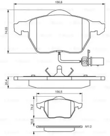Комплект гальмівних колодок - дискові Bosch 0986495241