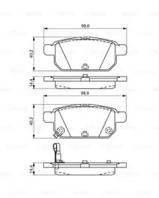 Гальмівні колодки Bosch 0986495301