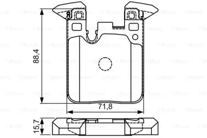 Колодки гальмівні (задні) BMW 1 (F20/F21)/ 3 (F30/F31/F34) 11- (Brembo) B37/B47/N13/N47/N55 Bosch 0 986 495 335