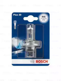 Автолампа (12V 60/55W H4 Plus 30 блістер) Bosch 1987301002