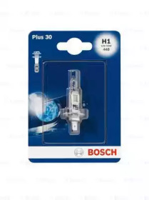 Автолампа (12V 55W H1 PLUS 30 блістер) Bosch 1987301003