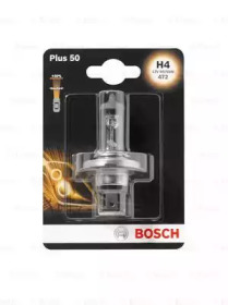 Автолампа H4 12V 60/55W P43t Plus 60% Bosch 1 987 301 040